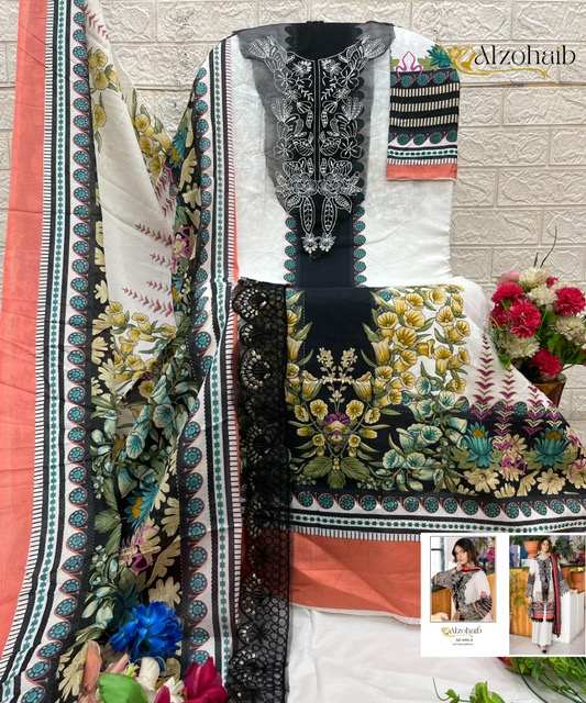 ALZOHAIB NABA VOL 1 PAKISTANI SUITS WHOLESALER