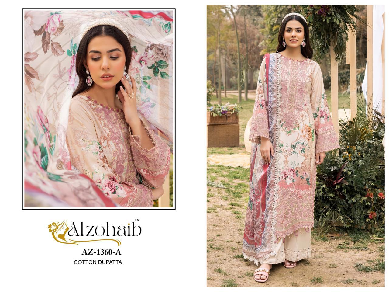 ALZOHAIB RIFA VOL 1 PAKISTANI COTTON SUITS