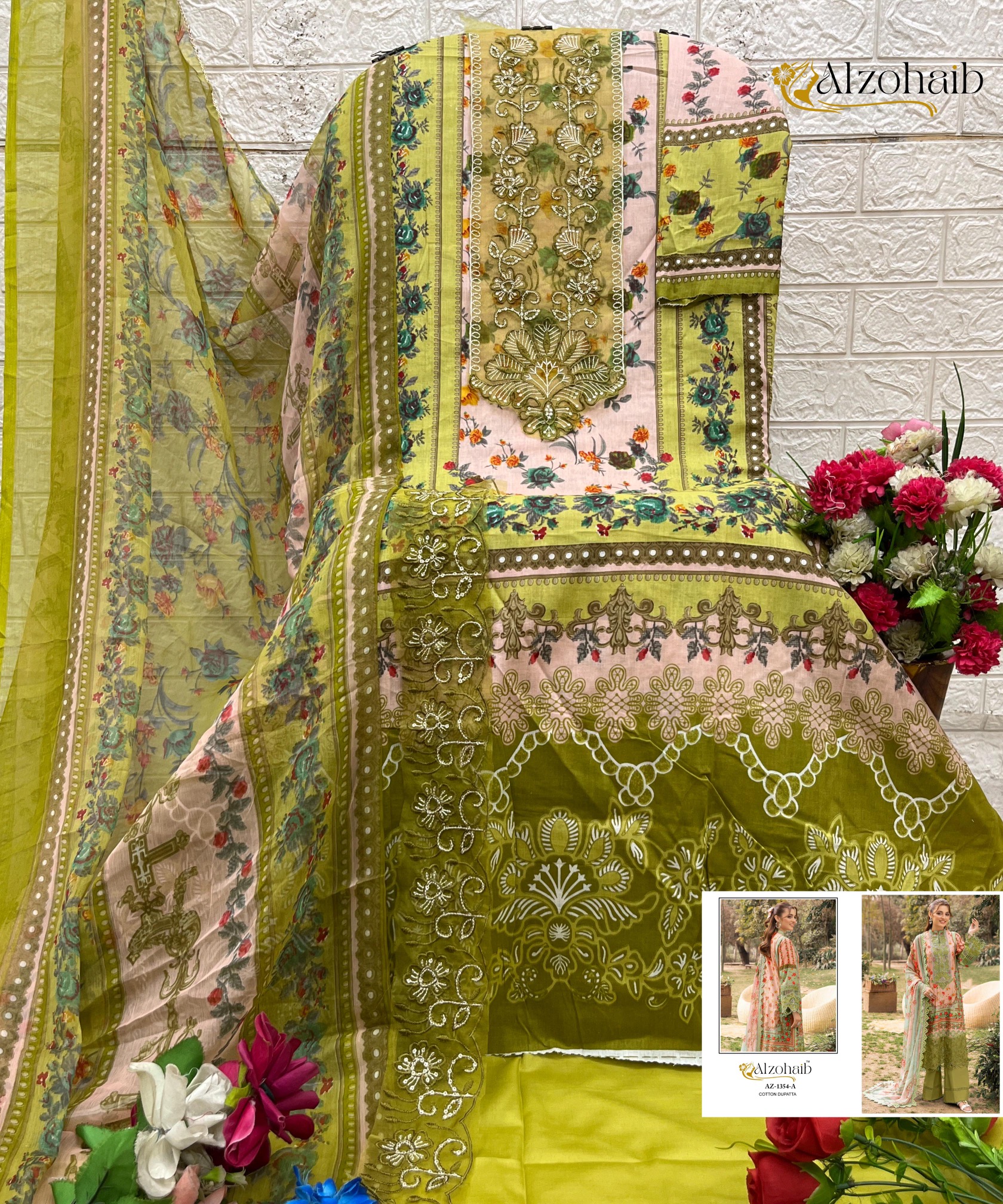ALZOHAIB RIFA VOL 1 PAKISTANI COTTON SUITS