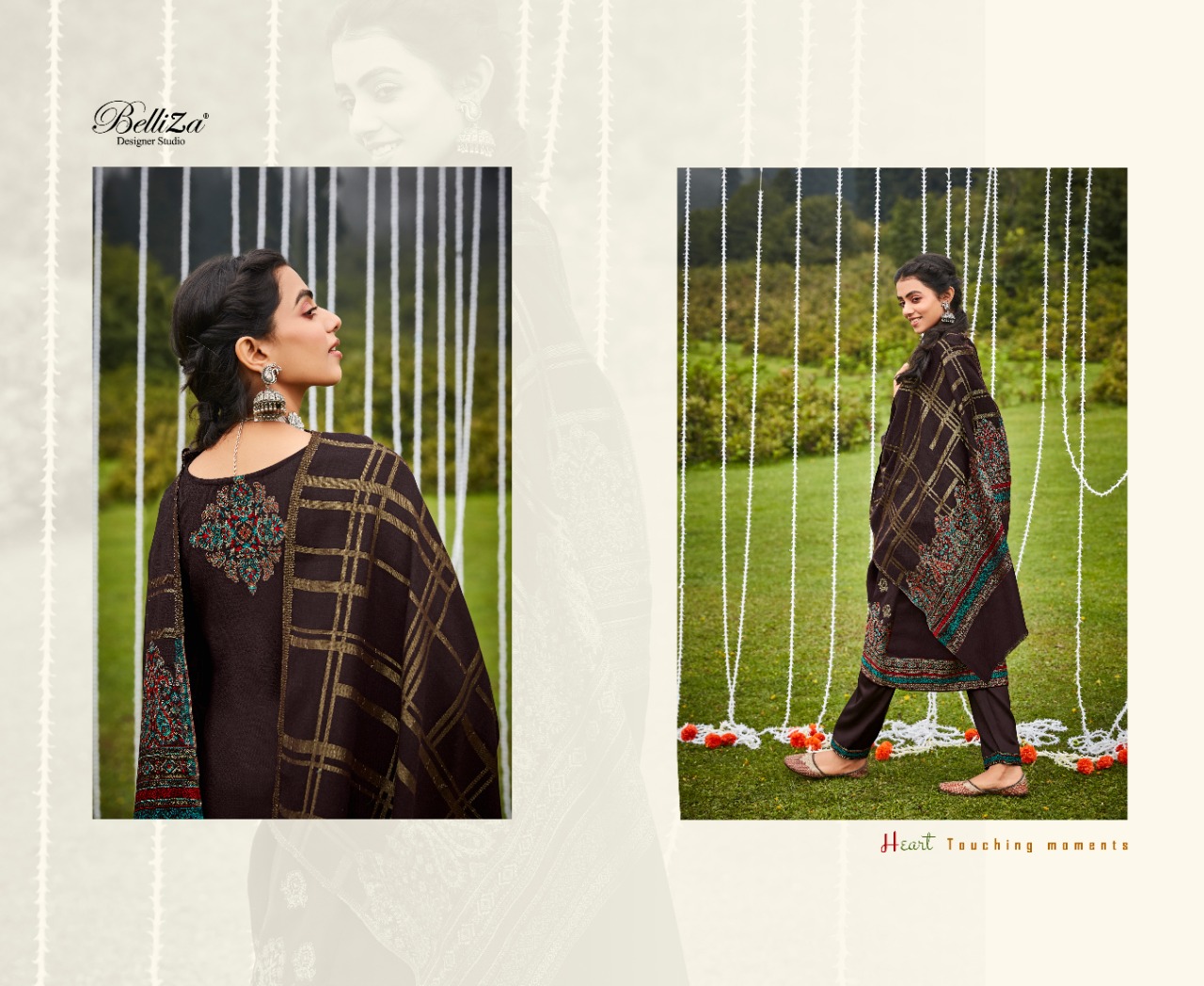BELLIZA DESIGNER GULBANO PASHMINA WINTER SUITS