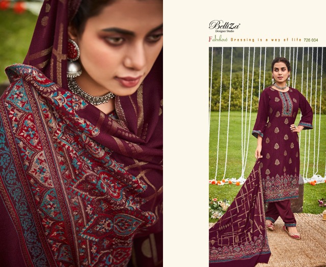 BELLIZA DESIGNER GULBANO PASHMINA WINTER SUITS