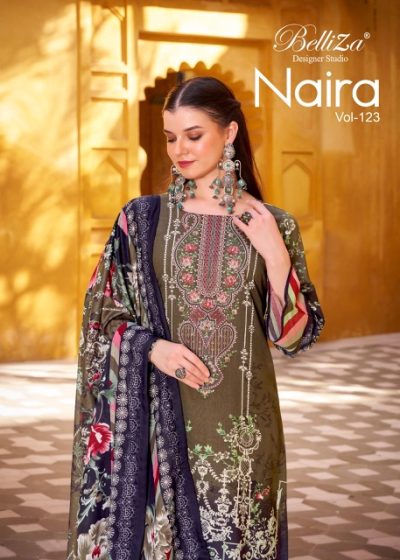 BELLIZA DESIGNER NAIRA VOL 123 PURE COTTON SUITS