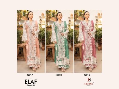 DEEPSY SUITS ELAF SUPER HIT D.NO 1291 LATEST COLLECTION
