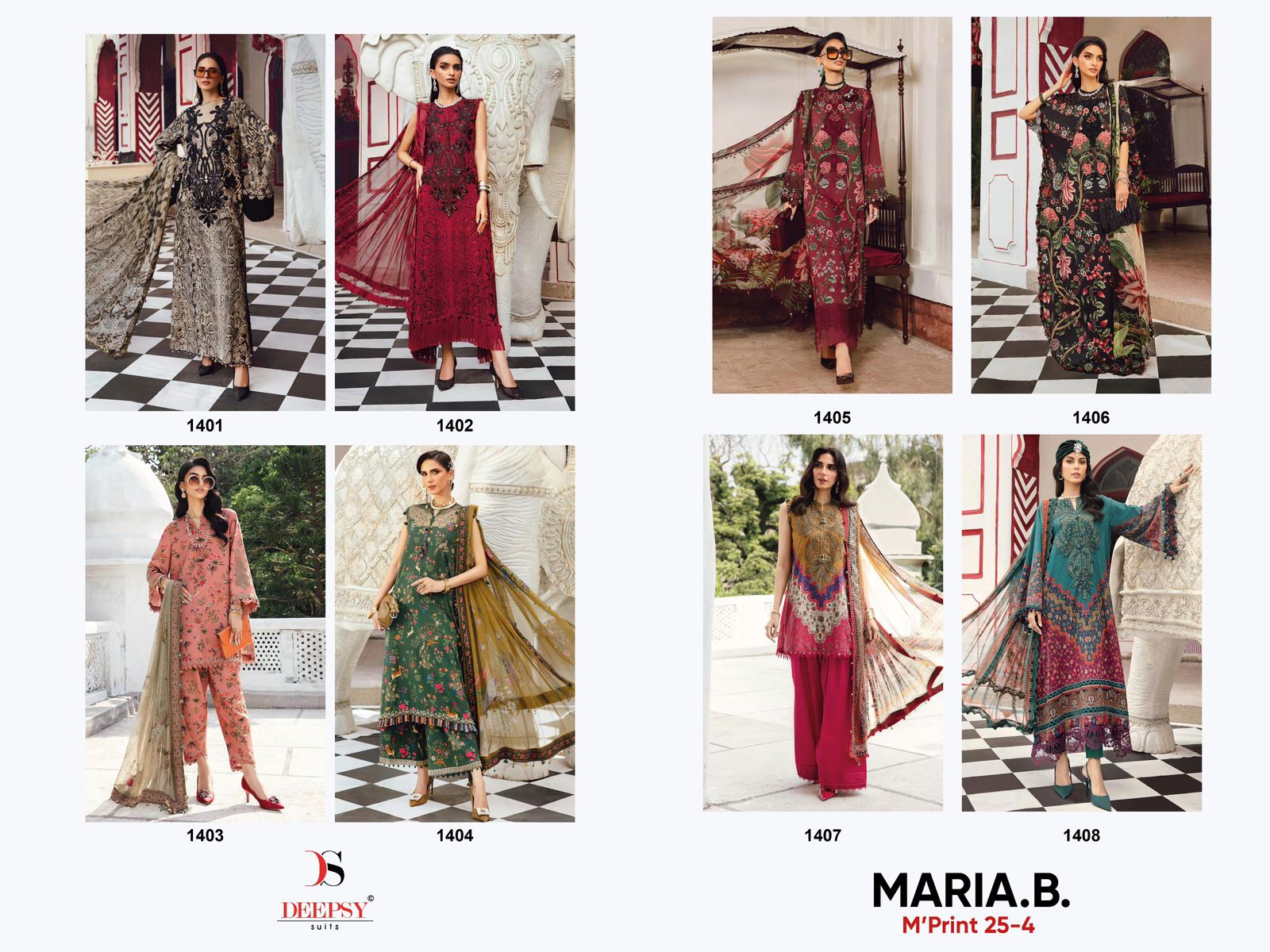 DEEPSY SUITS MARIA B M PRINT 25-4 LATEST CATALOG