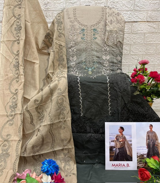 DEEPSY SUITS MARIA B PREMIUM EMBROIDERED 25-2 D.NO 1285