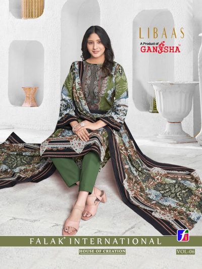 GANESHA LIBAAS VOL 6 COTTON PRINTED SUITS