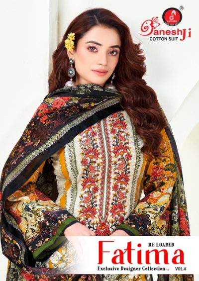 GANESHJI FATIMA VOL 4 PAKISTANI COTTON PRINTED SUITS