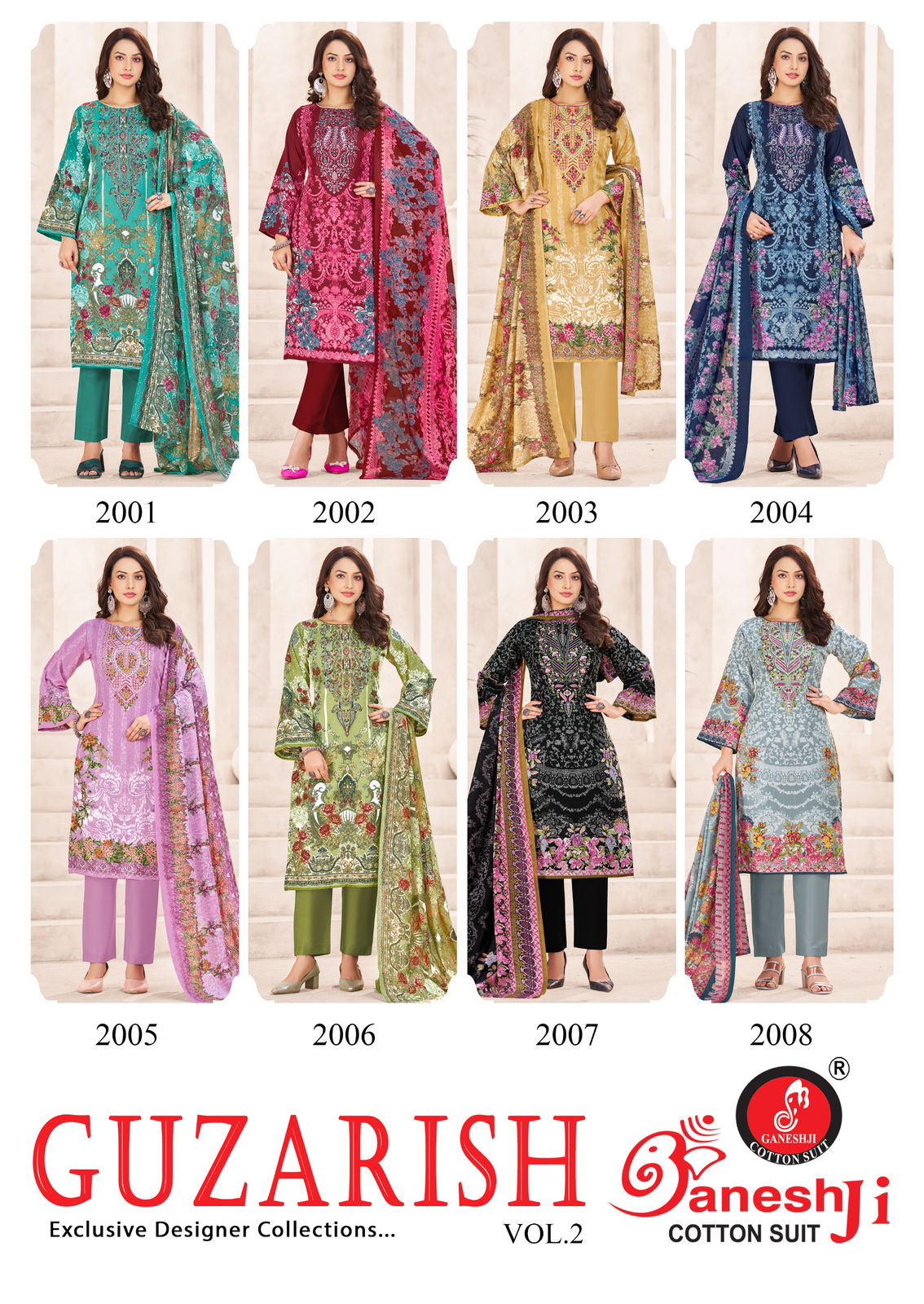 GANESHJI GUZAARISH VOL 2 PAKISTANI COTTON SUITS