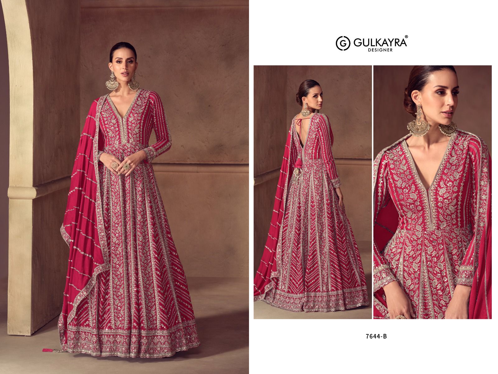 GULKAYRA DESIGNER RIAY READYMADE CHINNON SUITS