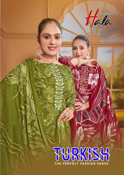 HALA TURKISH VOL 1 COTTON EMBROIDERY SUITS