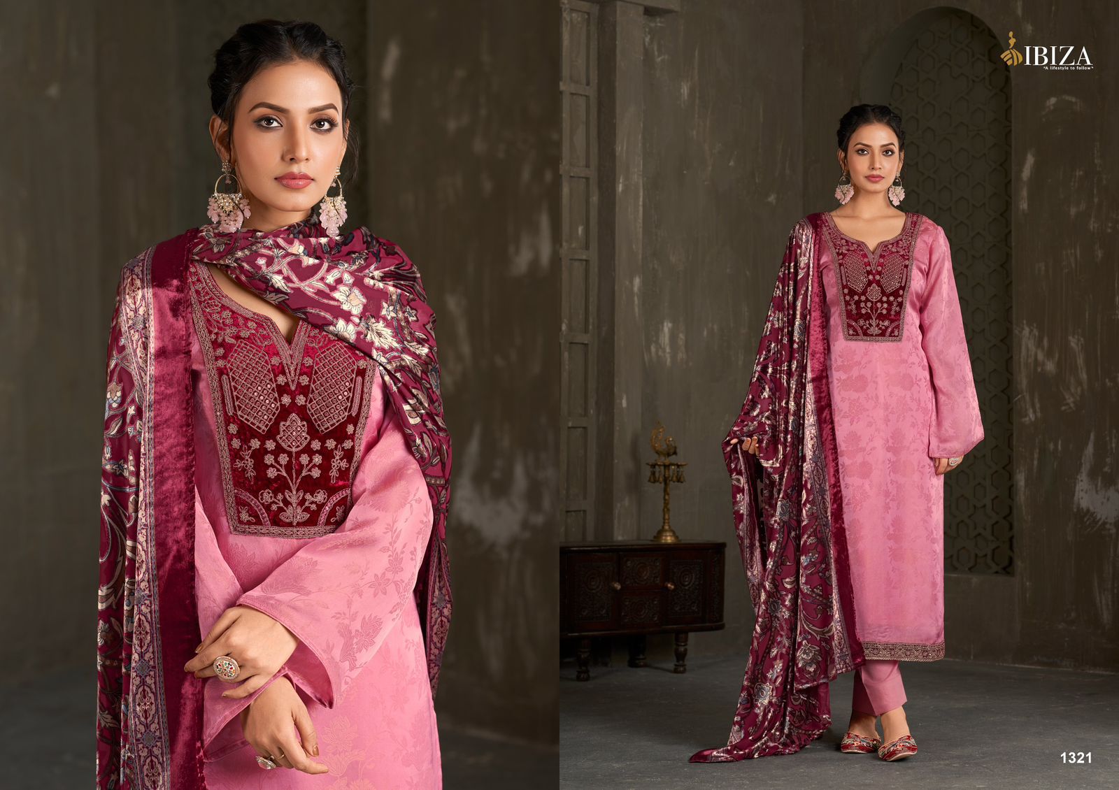 IBIZA ROYAL PURE VELVET EMBROIDERY SUITS CATALOG