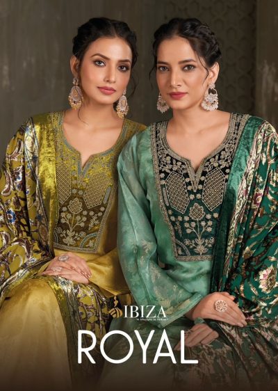 IBIZA ROYAL PURE VELVET EMBROIDERY SUITS CATALOG