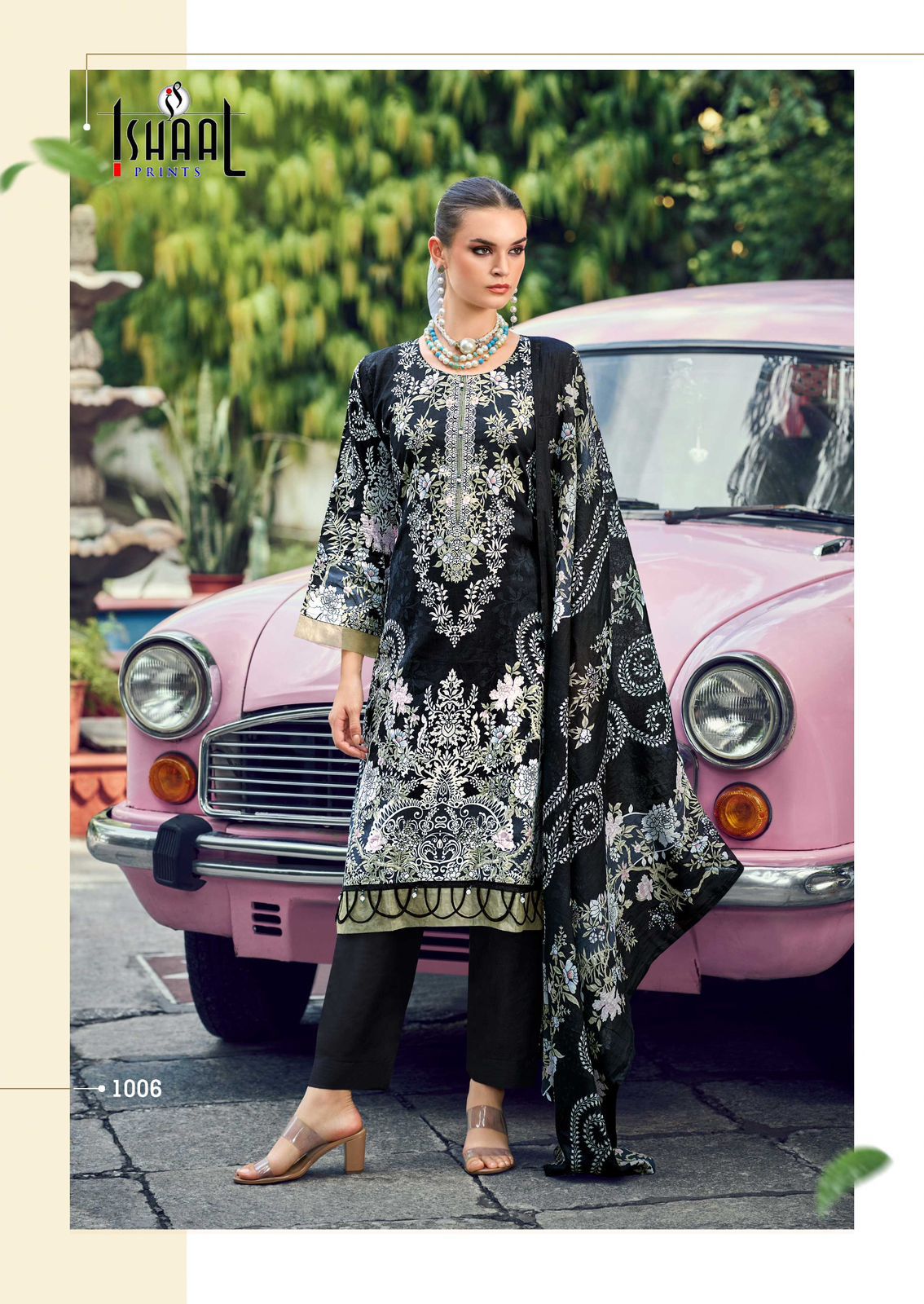 ISHAAL PRINTS GULMOHAR COMBO LAWN KARACHI SUITS