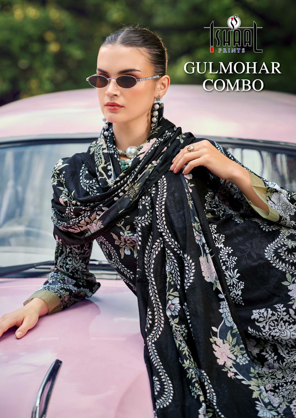 ISHAAL PRINTS GULMOHAR COMBO LAWN KARACHI SUITS