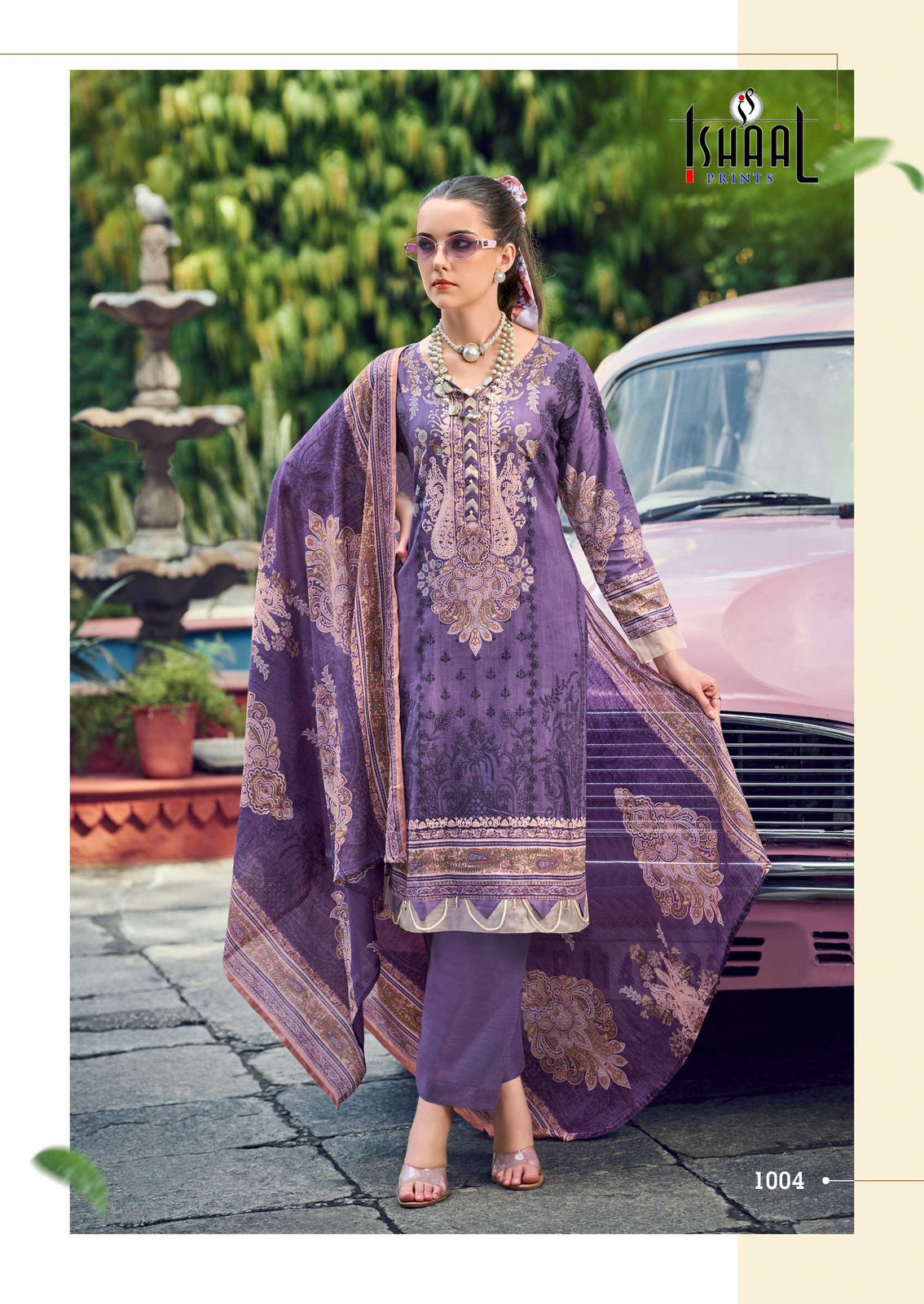 ISHAAL PRINTS GULMOHAR COMBO LAWN KARACHI SUITS