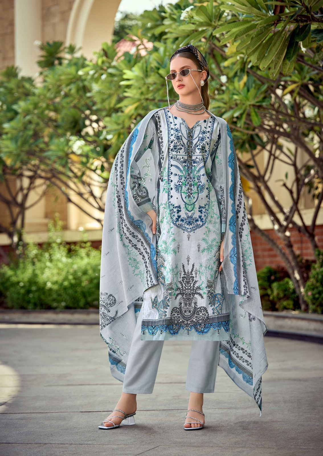 ISHAAL PRINTS GULMOHAR COMBO LAWN KARACHI SUITS