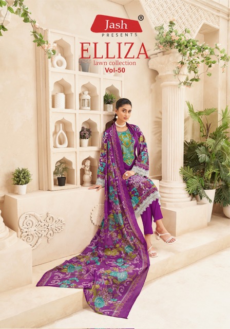 JASH PRESENTS ELLIZA VOL 50 COTTON SUITS