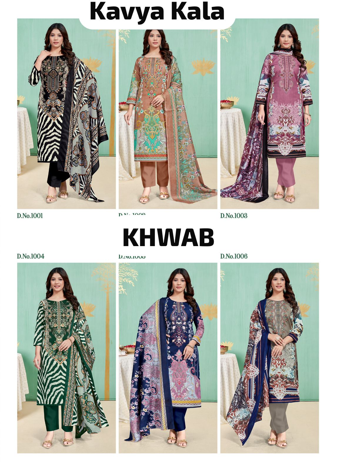 KAVYAKALA COUTURE KHWAB VOL 1 COTTON EMBROIDERY SUITS