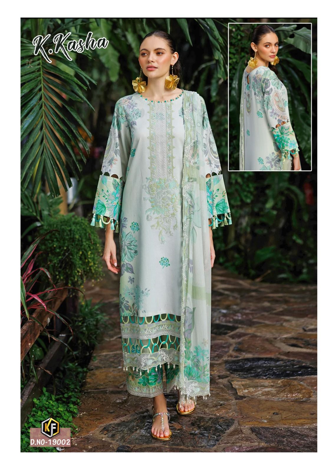 KEVAL FAB K KASHA VOL VOL 19 KARACHI LAWN SUITS
