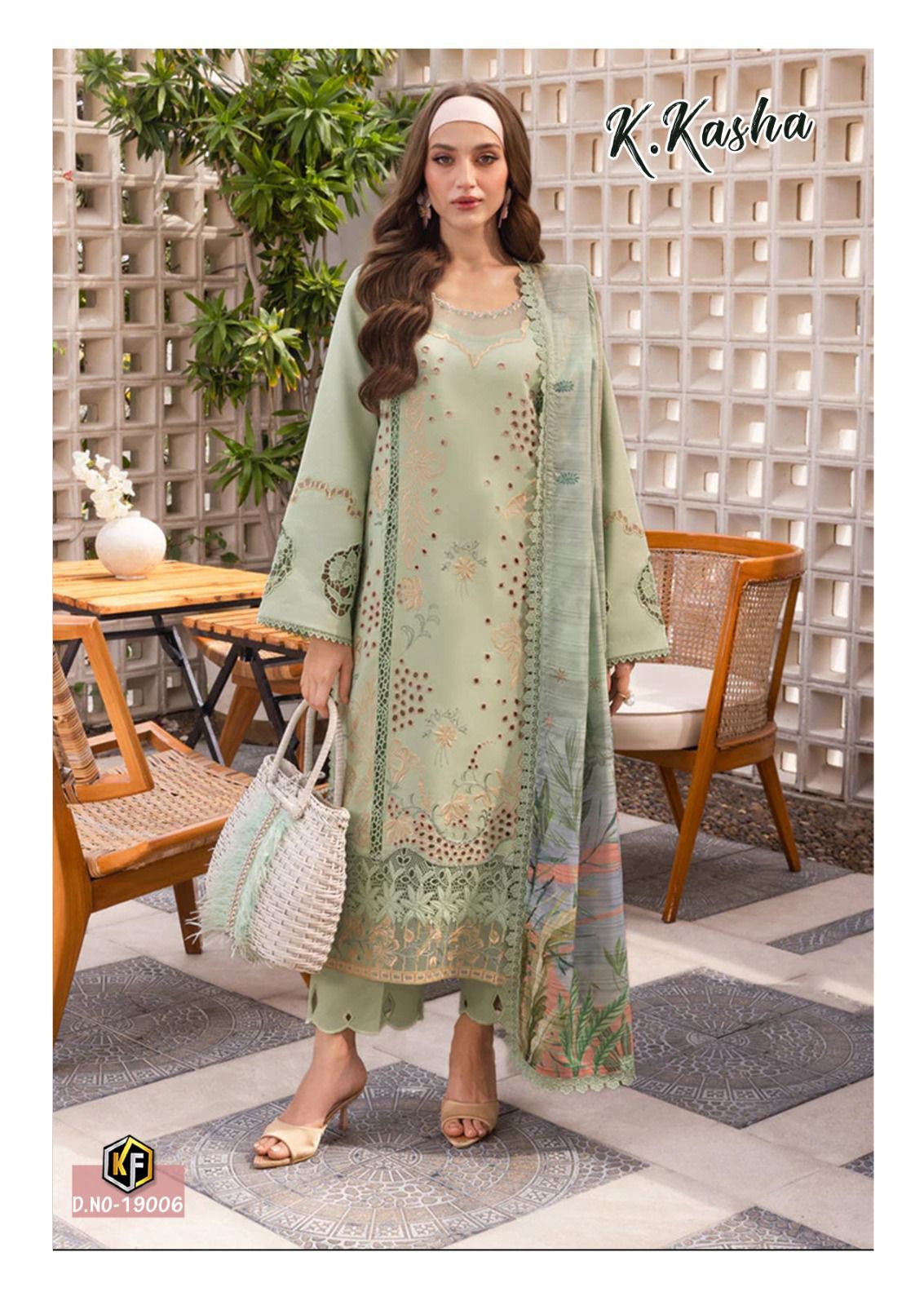 KEVAL FAB K KASHA VOL VOL 19 KARACHI LAWN SUITS