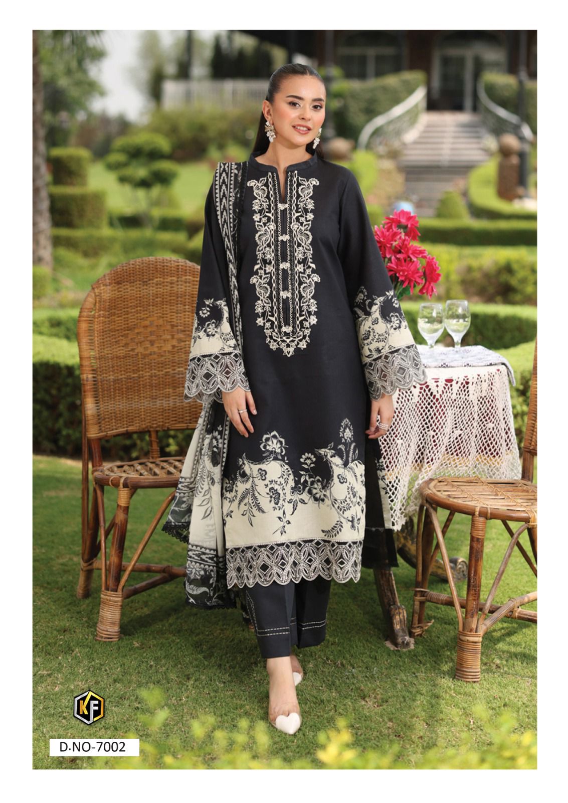 KEVAL FAB QURBAT VOL 7 NX LAWN KARACHI SUITS