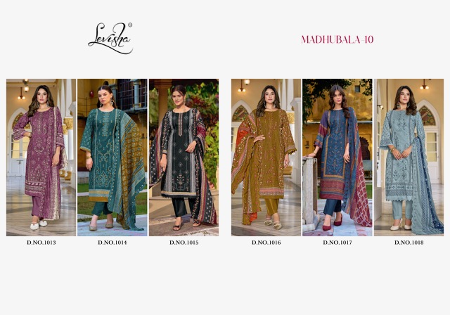 LEVISHA MADHUBALA VOL 10 CAMBRIC LAWN SUITS