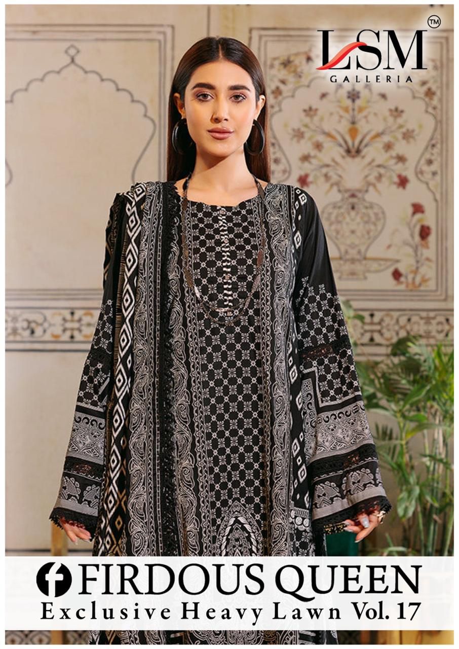 LSM FIRDOUS QUEEN VOL 17 LAWN KARACHI SUITS