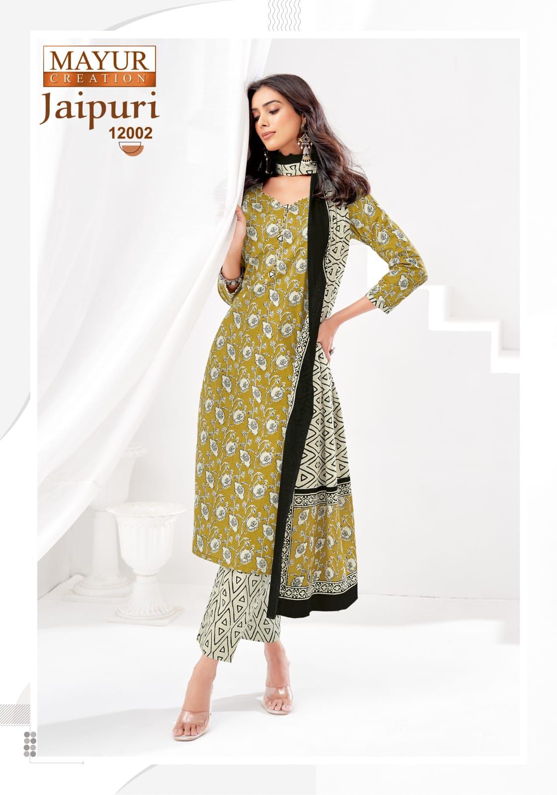 MAYUR CREATION JAIPURI VOL 12 PURE COTTON SUITS