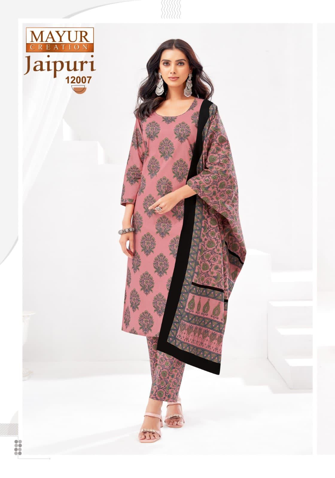 MAYUR CREATION JAIPURI VOL 12 PURE COTTON SUITS