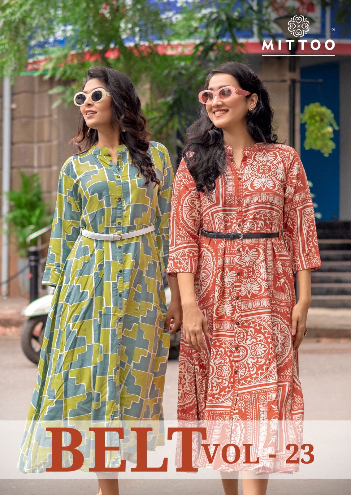 MITTOO BELT VOL 23 REYON PRINTED KURTIS CATALOG