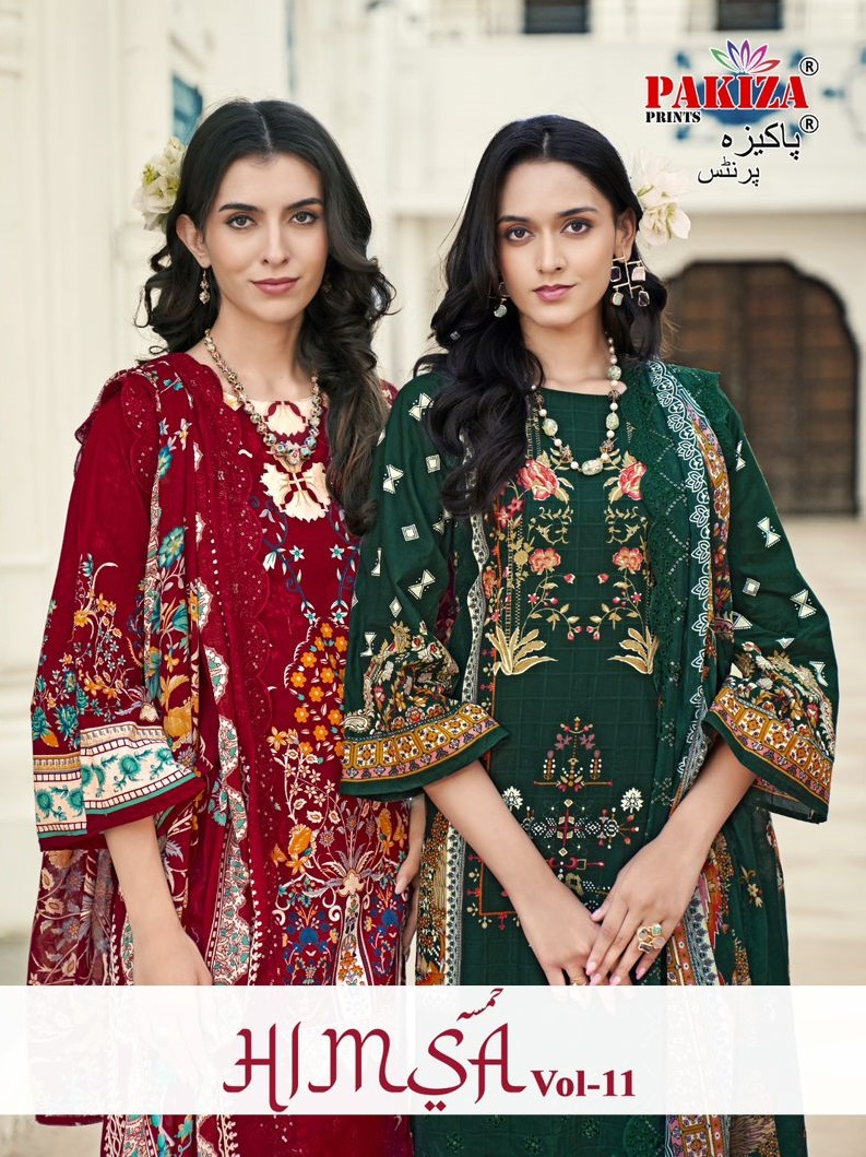 PAKIZA PRINTS HIMSA VOL 11 KASHMIRI LAWN SUITS