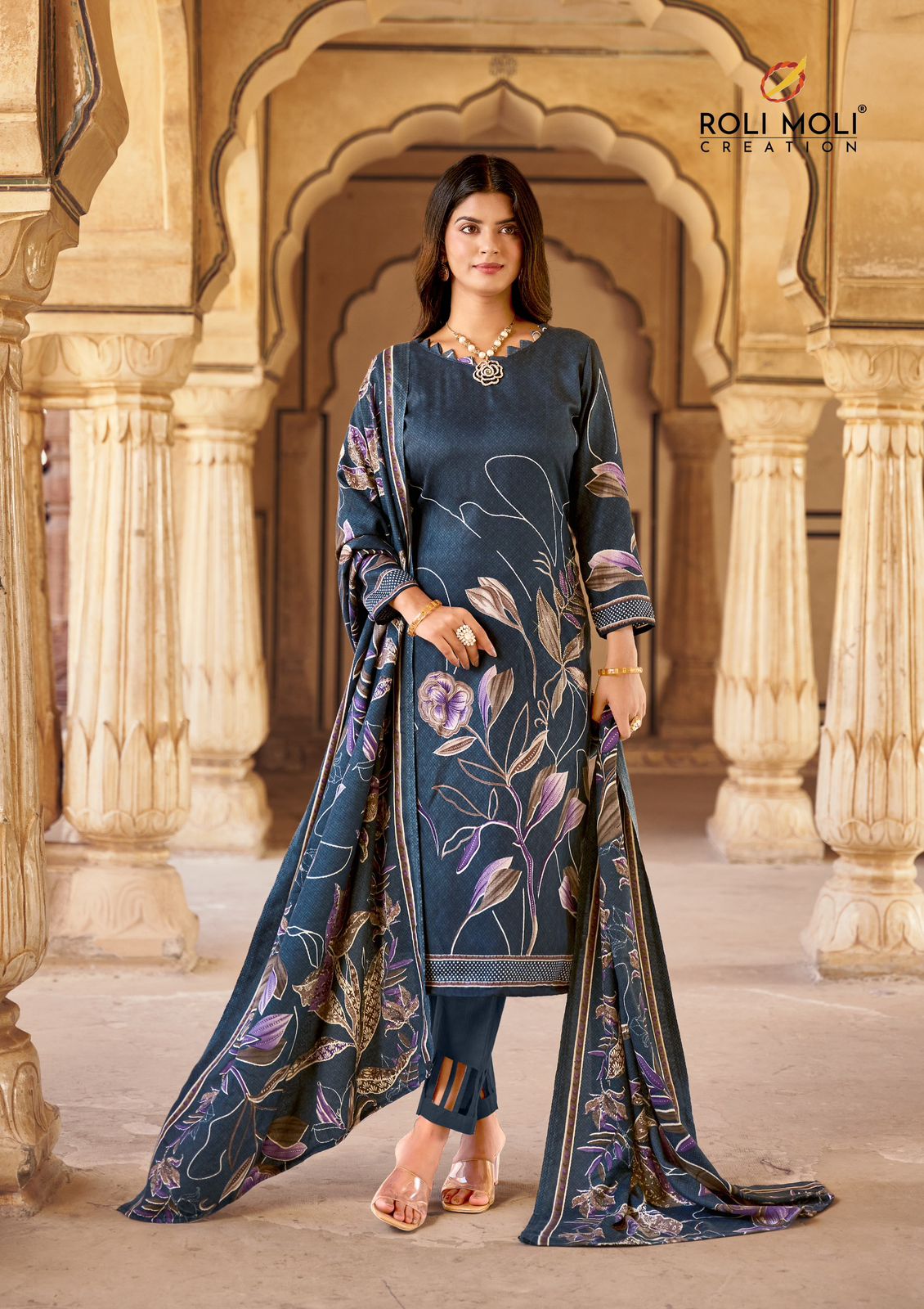 ROLI MOLI NOORA PASHMINA WINTER SUITS CATALOGUE