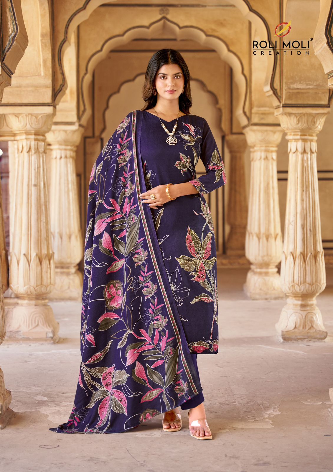 ROLI MOLI NOORA PASHMINA WINTER SUITS CATALOGUE