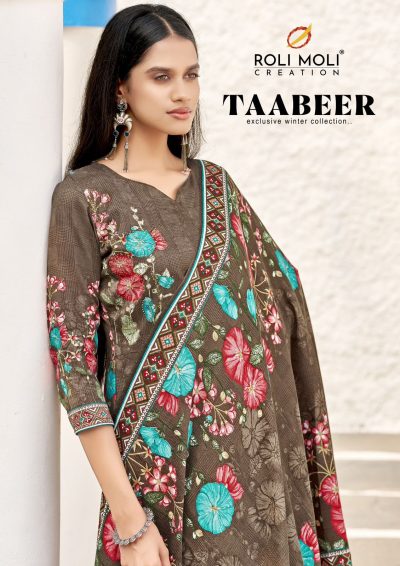 ROLI MOLI TAABEER PASHMINA WINTER SUITS CATALOG