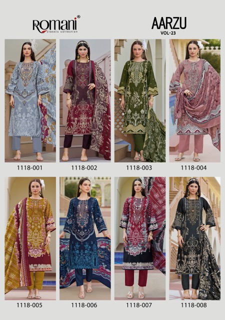 ROMANI AARZU VOL 23 COTTON DRESS MATERIAL