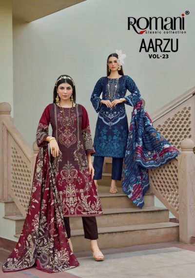 ROMANI AARZU VOL 23 COTTON DRESS MATERIAL