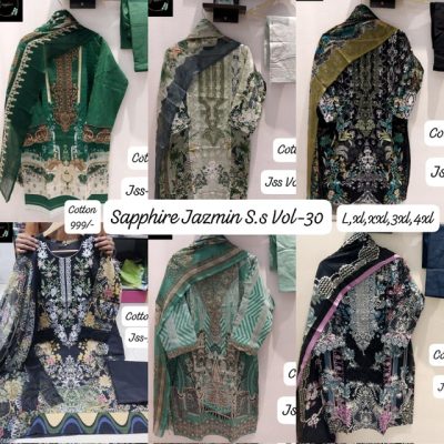 SAPPHIRE JAZMIN SS VOL 30 READYMADE SETS
