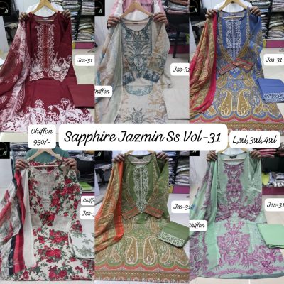 SAPPHIRE JAZMIN SS VOL 31 READYMADE SETS