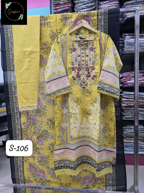 SAPPHIRE S-106 READYMADES LAWN SUITS