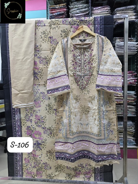 SAPPHIRE S-106 READYMADES LAWN SUITS