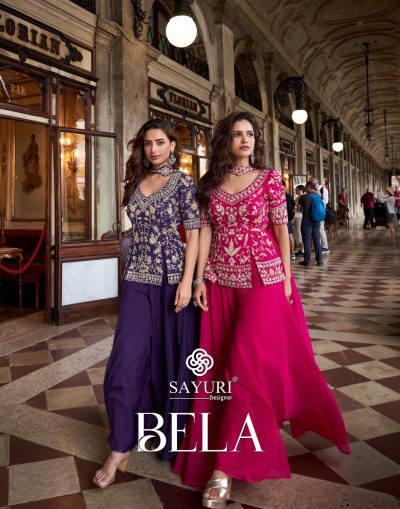 SAYURI DESIGNER BELA PREMIUM ORGANZA SILK SUITS