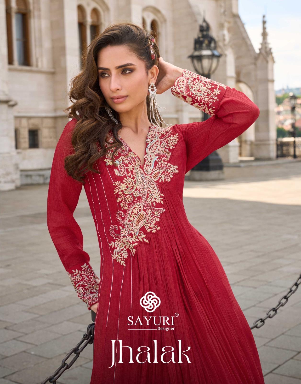 SAYURI DESIGNER JHALAK PARTY WEAR GOWNS