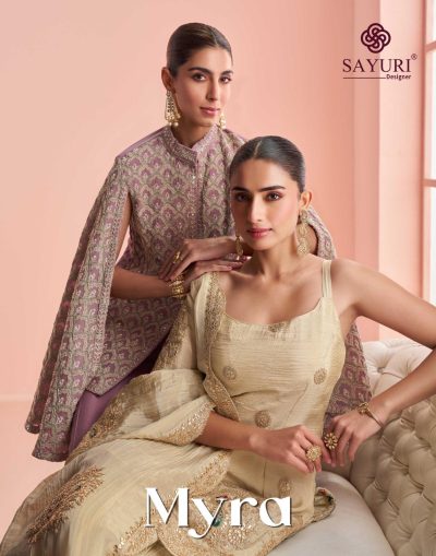 SAYURI DESIGNER MYRA PREMIUM CHINNON SILK SUITS