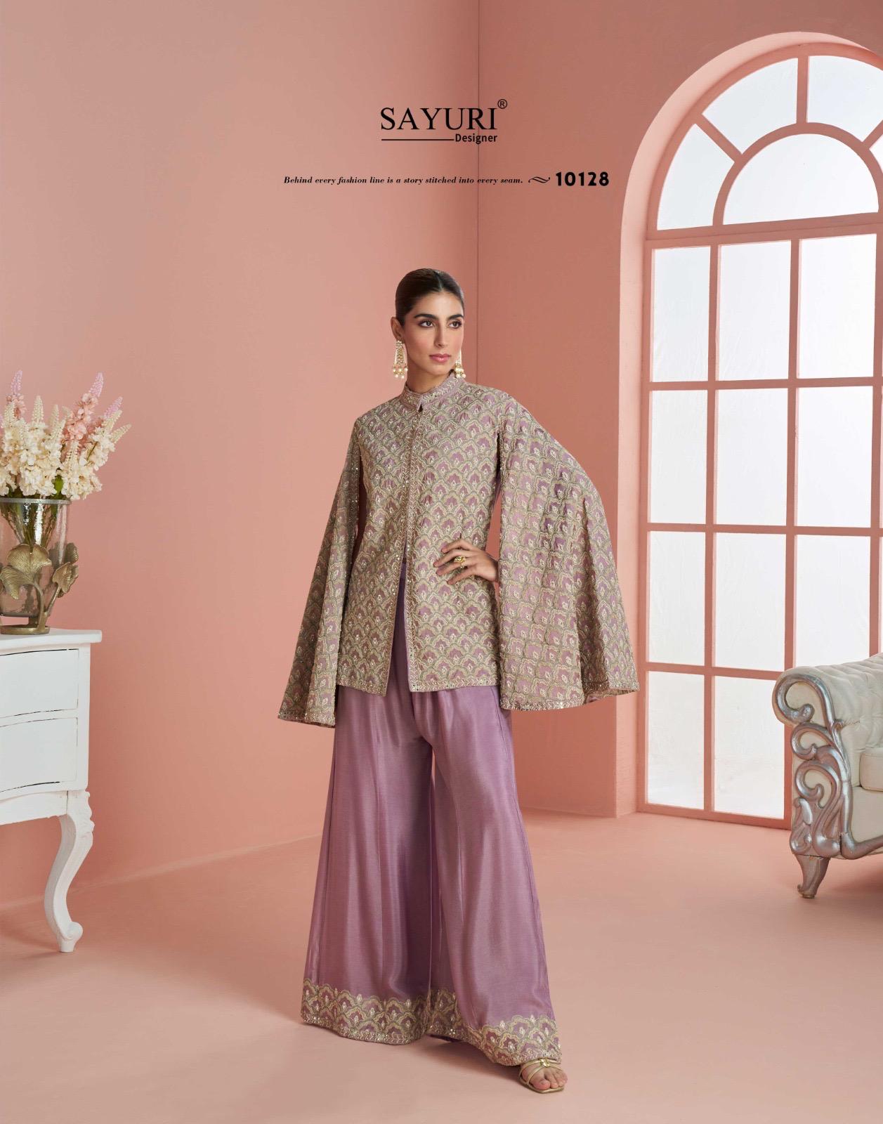SAYURI DESIGNER MYRA PREMIUM CHINNON SILK SUITS