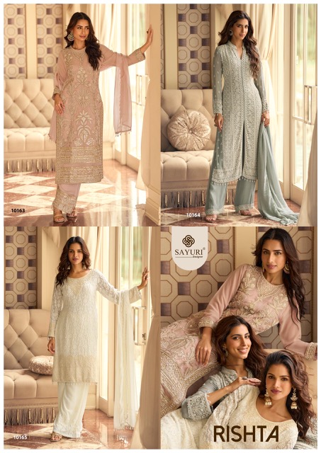 SAYURI DESIGNER RISHTA PREMIUM GEORGETTE SUITS
