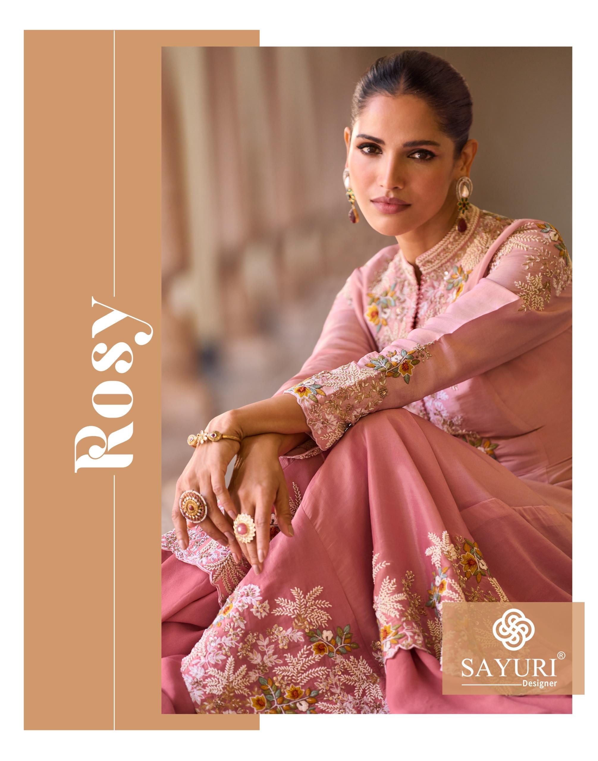SAYURI DESIGNER ROSY PARTY WEAR SUITS