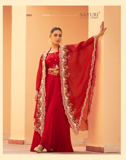 SAYURI DESIGNER ROSY PARTY WEAR SUITS