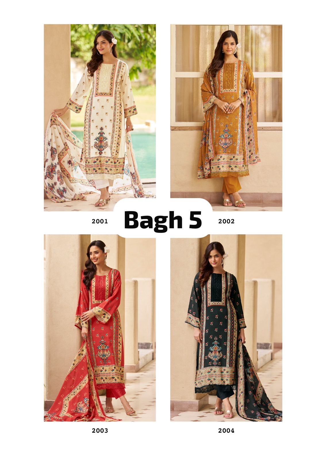 THE HERMITAGE BAGH EDITION 5 VISCOSE LAWN SUITS