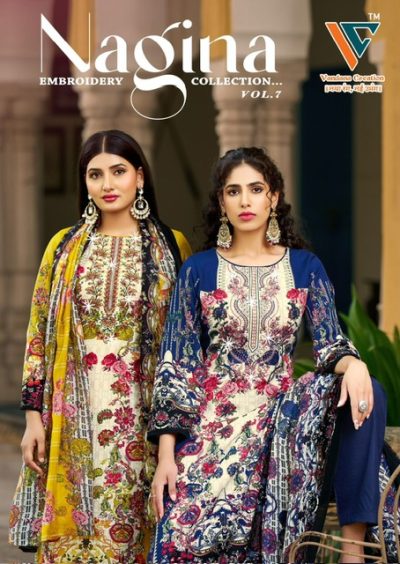 VANDANA NAGINA VOL 7 COTTON DRESS MATERIAL