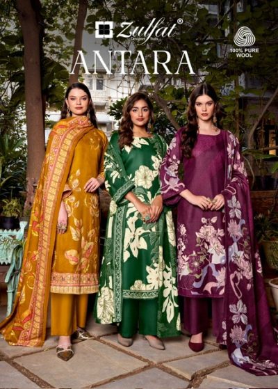ZULFAT DESIGNER ANTARA PASHMINA WOOLLEN SUITS